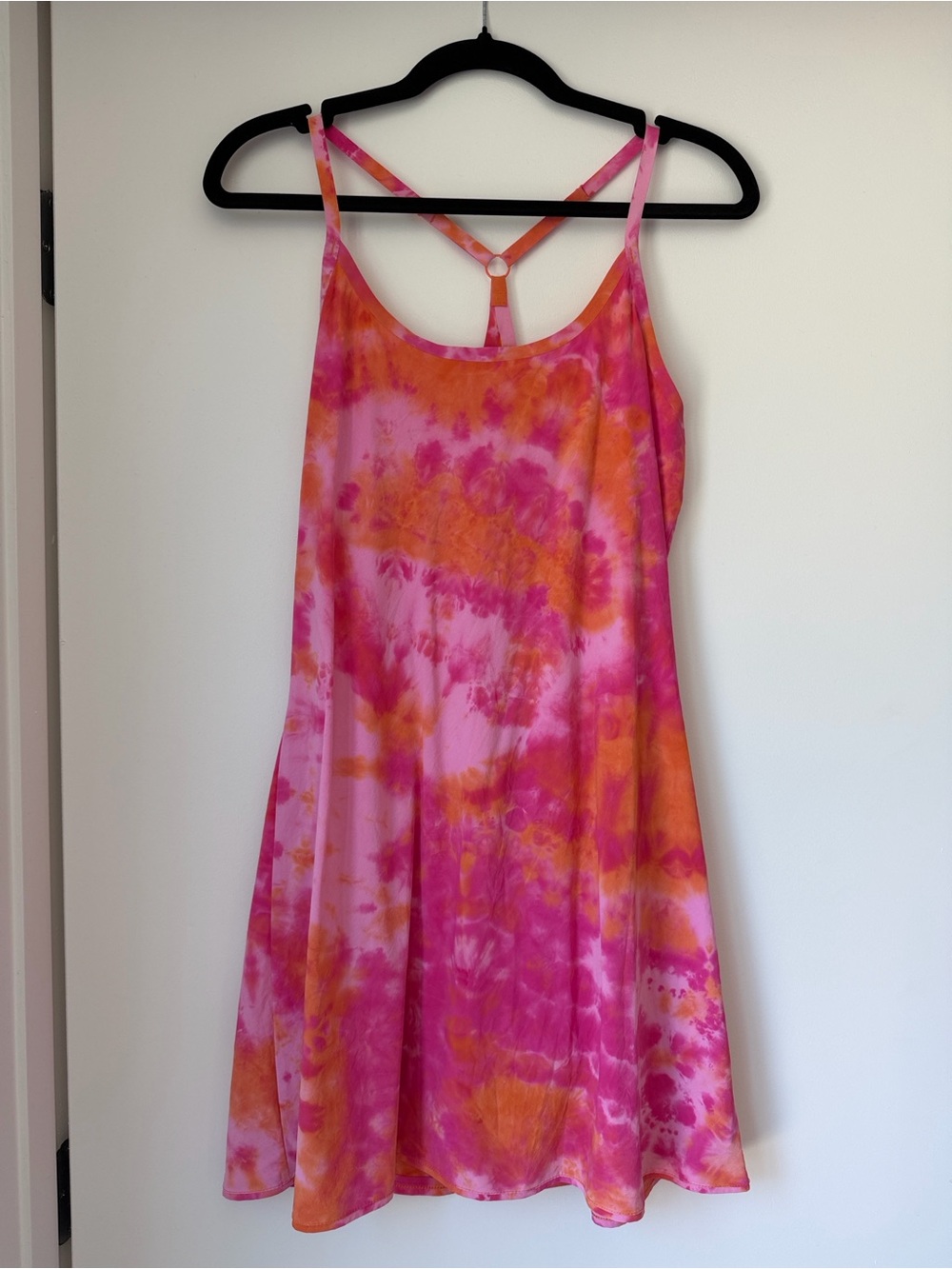 Outdoor Voices Tie-Dye Pink & Orange Exercise Dress